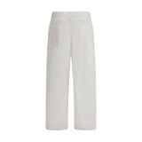 The Row Cream Cotton Cargo Pants