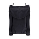 MM6 Cotton Sweatshirt with dropped shoulders