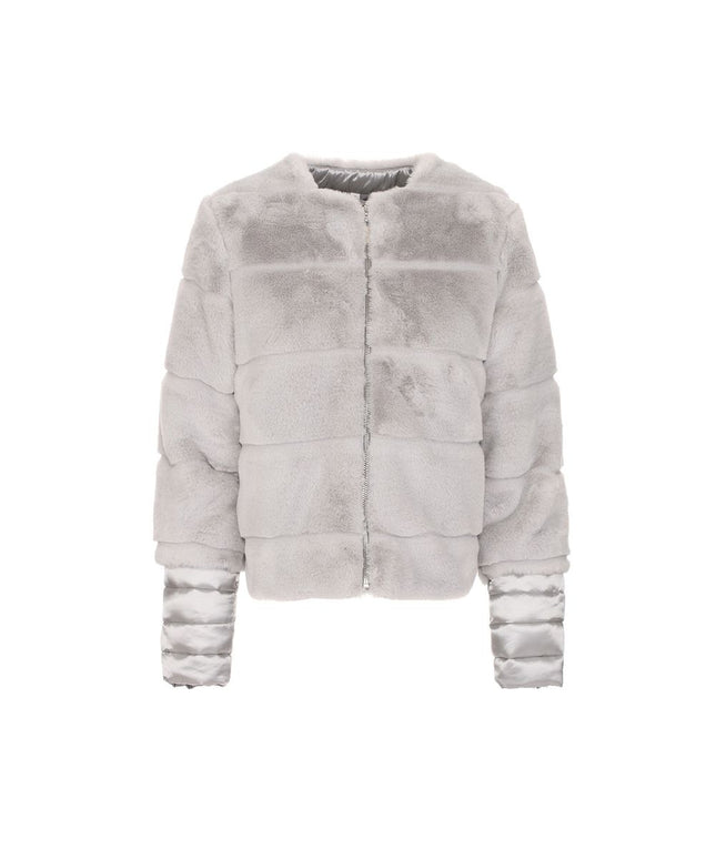 Maison Espin Gray Polyester Jackets & Coat