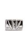 Ferrari Metal Silver GT patent leather bag with chain