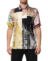 Dolce & Gabbana Multicolor Printed Button Down Casual Shirt
