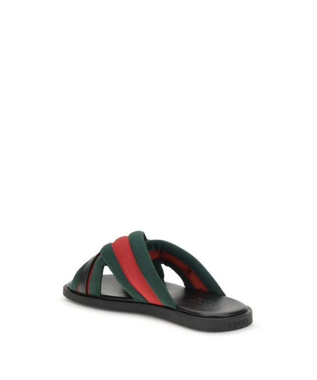 Gucci Web Sandals with Interlocking GG