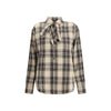 Saint Laurent Tartan lavallière Shirt