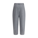Giorgio Armani Gray Silk Casual Pants