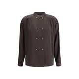 Giorgio Armani Brown Silk Shirt