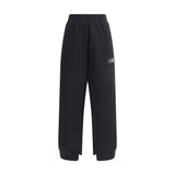 MM6 Black Cotton Joggers (Workout Pants)