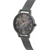 Olivia Burton Black Stainless Steel Watch