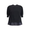 Sacai Denim detail Sweater