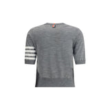 Thom Browne Gray Fleece Wool T-Shirt