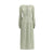 Kristina Ti Silk long Dress with foliage print