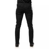 Dolce & Gabbana Black Tattered White Lining Skinny Denim Jeans
