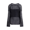 Giorgio Armani Double-breasted cardigan and top in a wool and mohair blend Twin-set