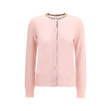 Burberry Check collar wool Cardigan