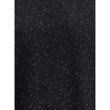 Fabiana Filippi Black Fleece Wool Sweatshirt