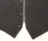 Dolce & Gabbana Gray Striped Formal Dress Gilet Vest