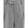 Brunello Cucinelli Wool and cashmere buttoned grisaille Suit