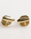 Dolce & Gabbana Emerald Green Crystal Gold Tone 925 Sterling Accessory Cufflink