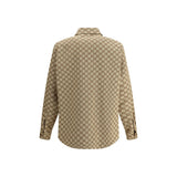 Gucci Brown Cotton Jackets And Coat