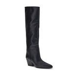 Paris Texas Black Calf Leather Bos Taurus Boots