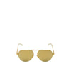 Bottega Veneta Gold Metal Sunglass