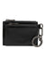 Dolce & Gabbana Black Leather Zipped Card Holder Coin Purse Keyring Wallet