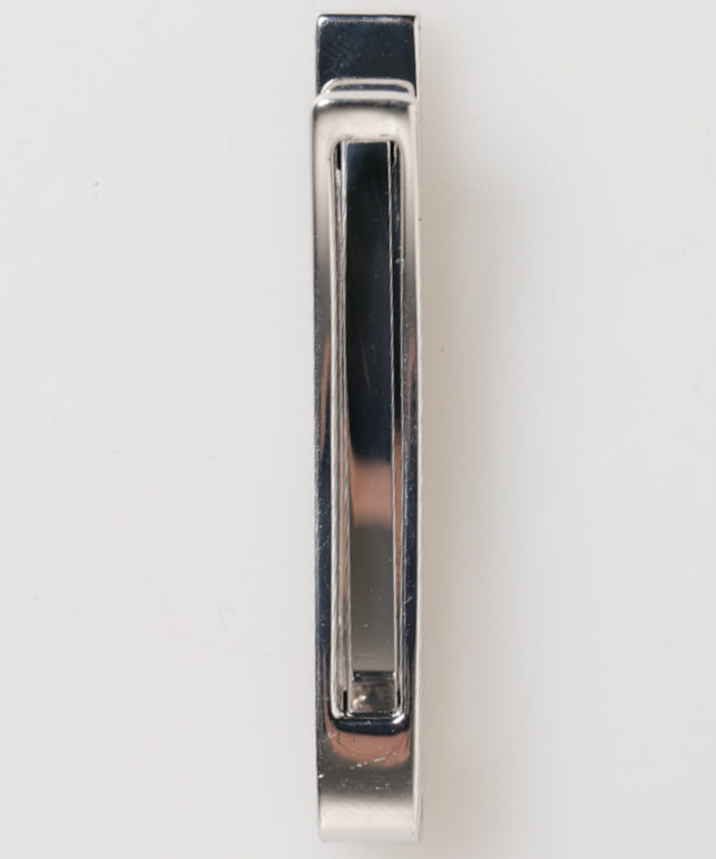 Dolce & Gabbana Silver Tone Brass Logo Branded Men Accessory Tie Clip Bar