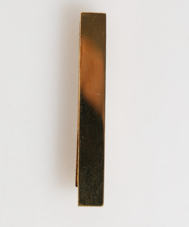 Dolce & Gabbana Gold Tone Brass Logo Branded Men Accessory Tie Clip Bar