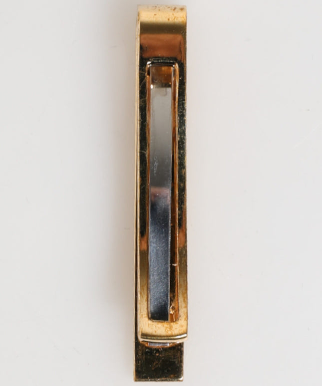 Dolce & Gabbana Gold Tone Brass Logo Branded Men Accessory Tie Clip Bar