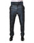 Dolce & Gabbana Blue Silver Shiny Silk Skinny Men Trouser Pants