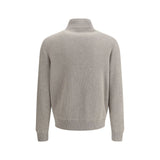 Brunello Cucinelli Gray Leather Jacket