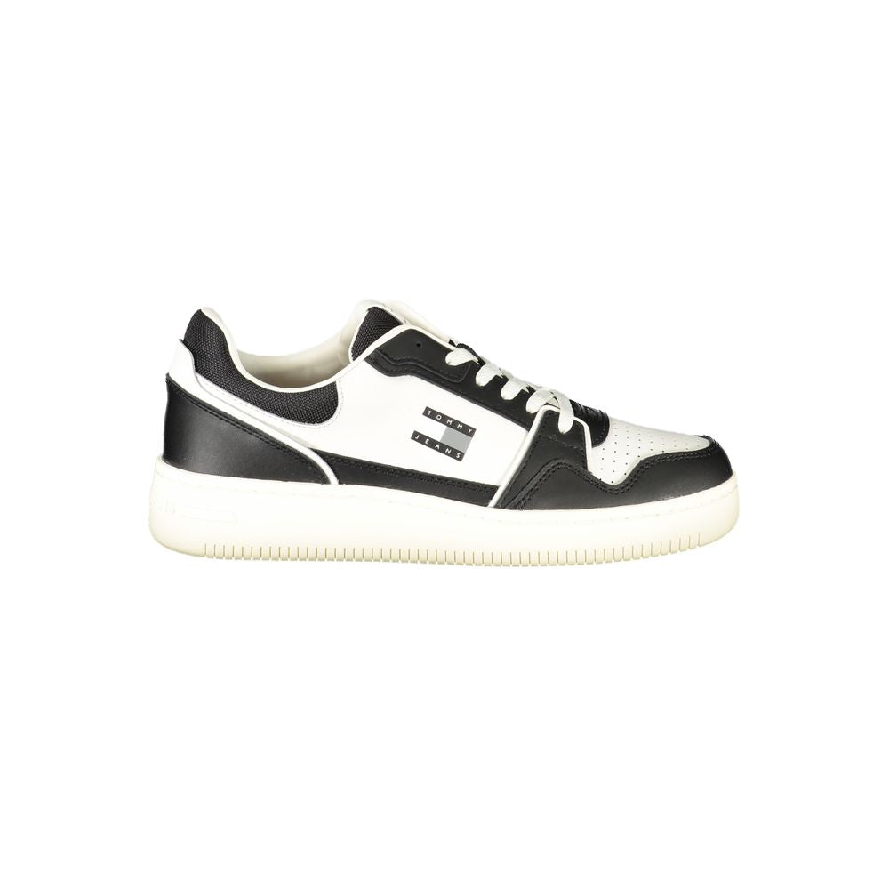 Tommy Hilfiger Tommy Hilfiger Black Leather Men Sneaker (Shoe Size Men: EU40/US7, nan: nan, nan: nan)