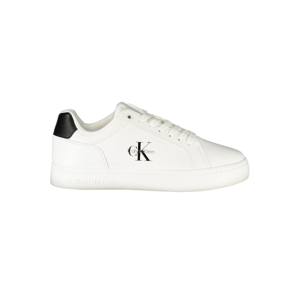 Calvin Klein Calvin Klein White Leather Women Sneaker (Shoe Size Women: EU36/US6, nan: nan, nan: nan)