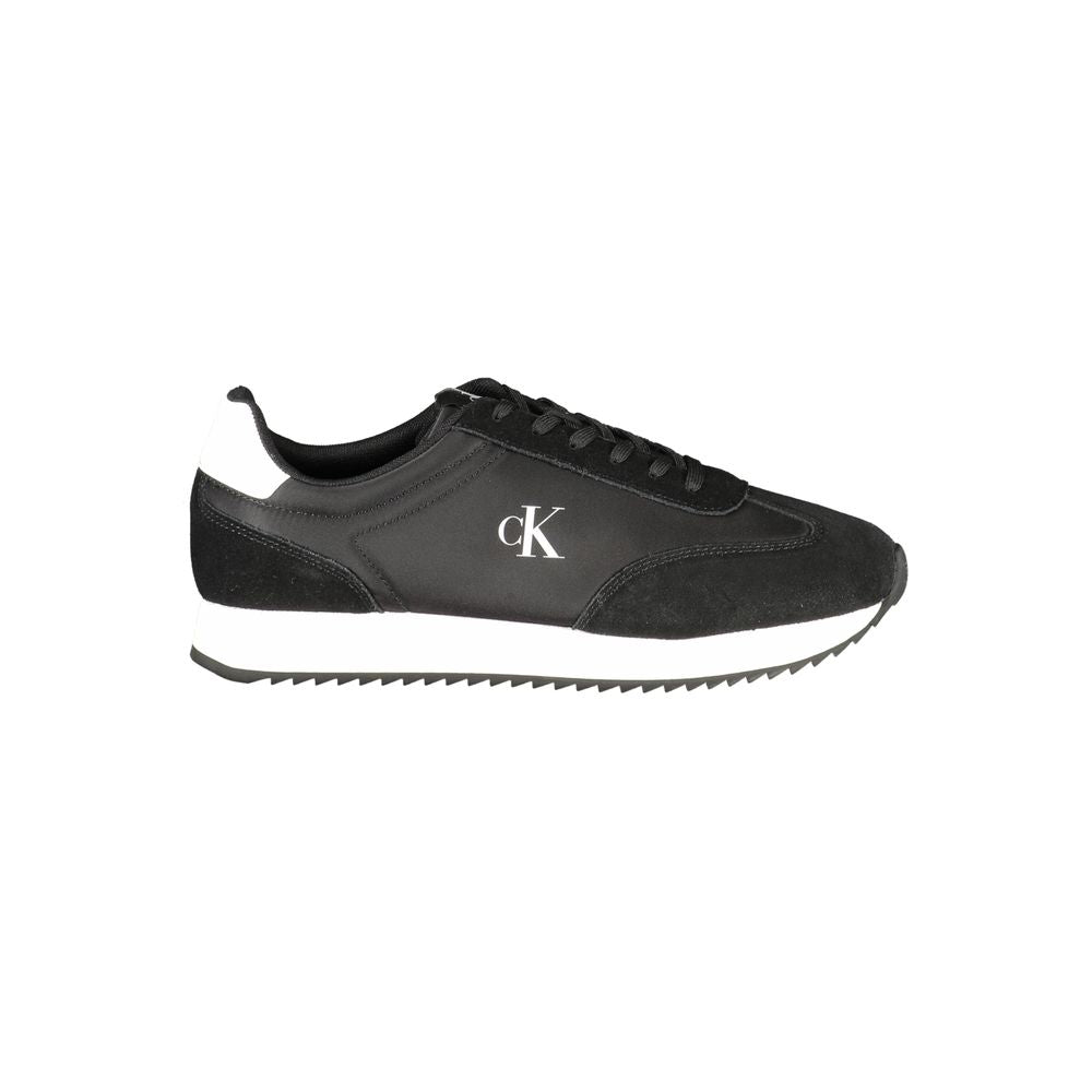 Calvin Klein Calvin Klein Black Leather Men Sneaker (Shoe Size Men: EU40/US7, nan: nan, nan: nan)