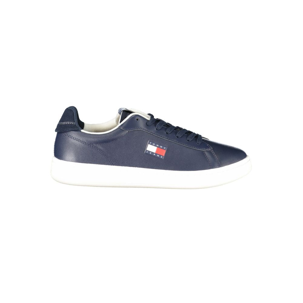 Tommy Hilfiger Tommy Hilfiger Blue Leather Men Sneaker (Shoe Size Men: EU40/US7, nan: nan, nan: nan)