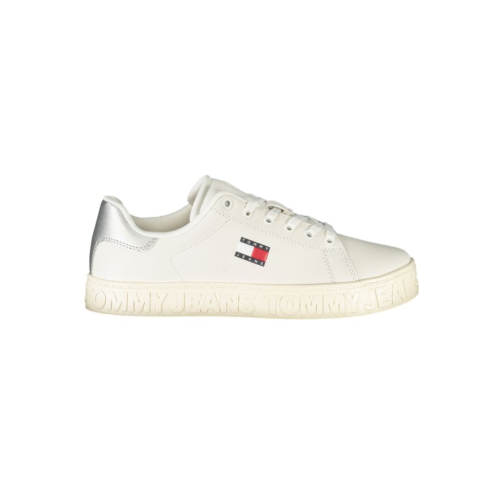 Tommy Hilfiger White Leather Women Sneaker