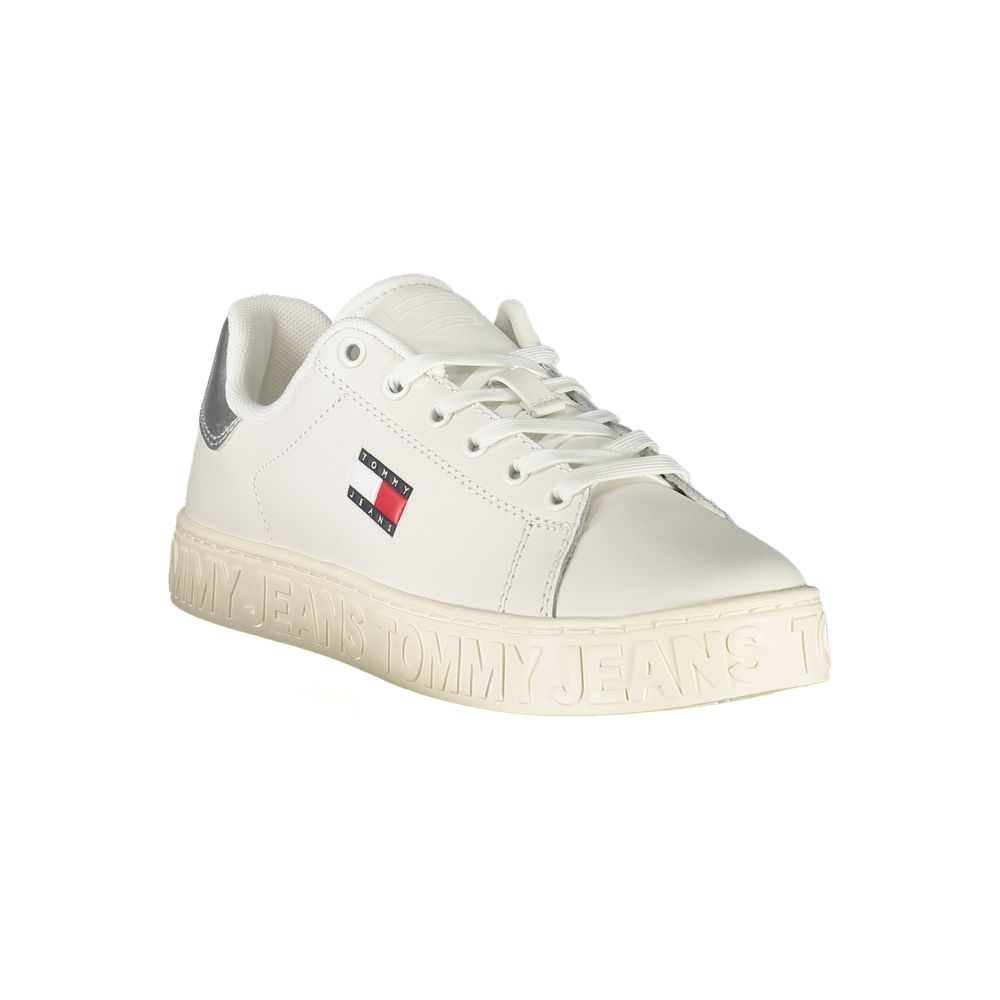 Tommy Hilfiger White Leather Women Sneaker