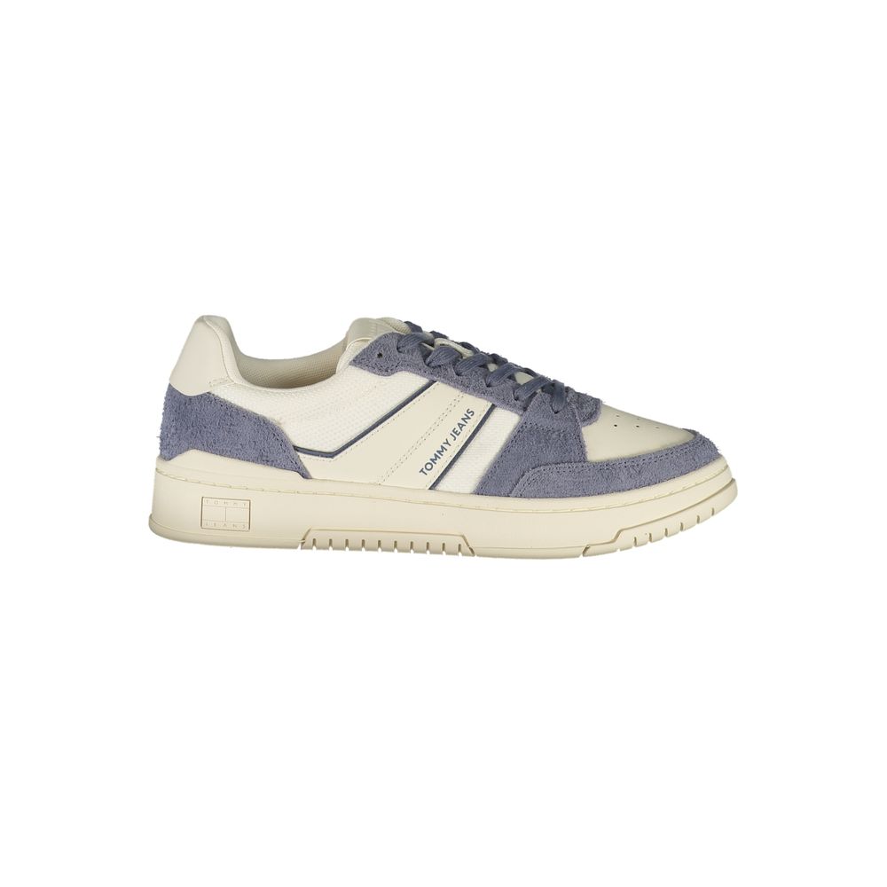 Tommy Hilfiger Tommy Hilfiger White Leather Men Sneaker (Shoe Size Men: EU40/US7, nan: nan, nan: nan)