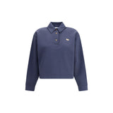 Maison Kitsuné Blue Cotton Sweatshirt