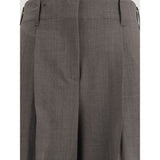 P.A.R.O.S.H. Gray Elastane Dress Pants