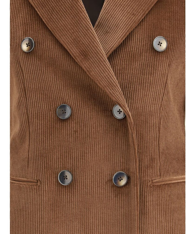 Lardini Double-breasted corduroy Blazer
