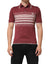 Dolce & Gabbana Cotton Burgundy Striped DG Logo PoloT-shirt