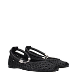 Max Mara Black Leather Ballet Flats