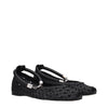 Max Mara Black Leather Ballet Flats