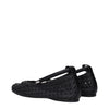 Max Mara Black Leather Ballet Flats
