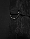 Dolce & Gabbana Black Cotton Embroidered DG Logo Pocket T-shirt