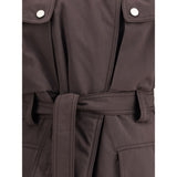 The Andamane Purple Polyester Coat