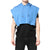 Dolce & Gabbana Blue Cotton Hooded Men Sportswear One Size Vest