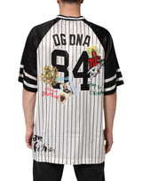 Dolce & Gabbana Tradizione Graffiti Print Oversized Men T-shirt