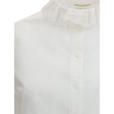 Saint Laurent White Cotton Dress Shirt