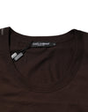 Dolce & Gabbana Brown Cotton Sleeveless Underwear Men Tank Top
